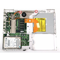 Замена решетки шарнира iBook G4 14 